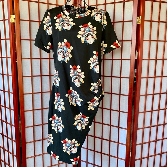 Goddess Silk Blend Asymmetrical Tunic NWOT - Picture 3 of 8